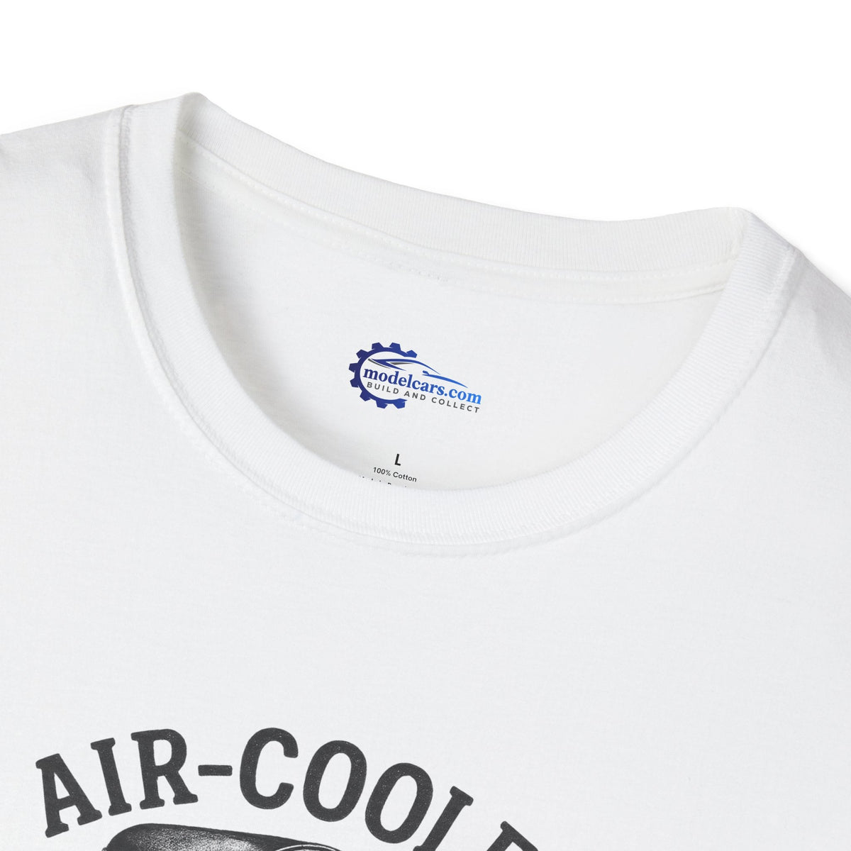 Air-Cooled Engine Vintage T-Shirt - Text Design + Graphic-Modelcars.com-ModelCars.com