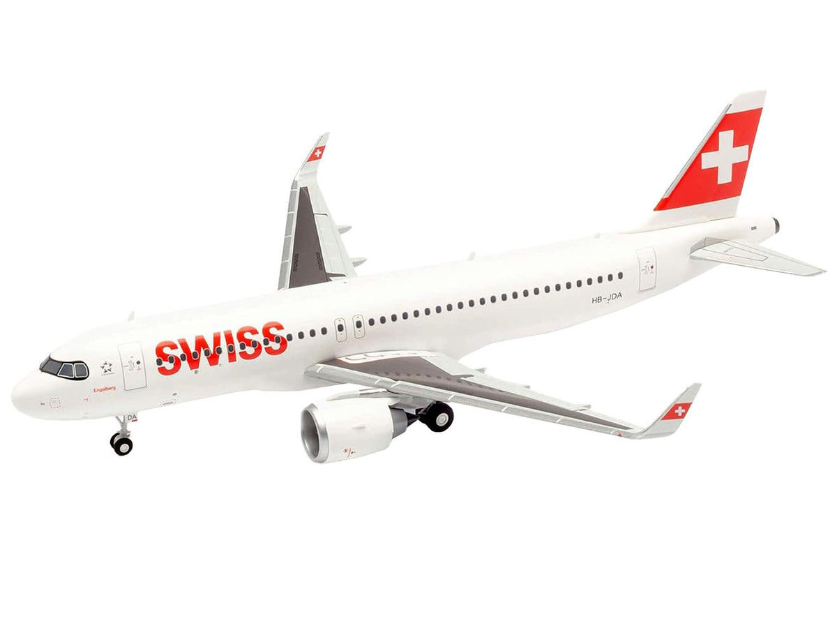 Airbus A220-100 Commercial Aircraft "Swiss International Air Lines" (HB-JBH) White with Red Tail 1/200 Diecast Model Airplane by Herpa-Herpa-ModelCars.com