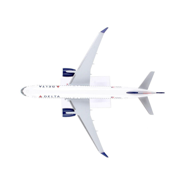 Airbus A220 - 300 Commercial Aircraft "Delta Air Lines" (N301DU) White with Red and Blue Tail (Snap - Fit) 1/200 Plastic Model by Skymarks - Skymarks - ModelCars.com