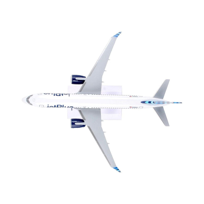Airbus A220 - 300 Commercial Aircraft "JetBlue Airways" (N3044J) White with Blue Tail (Snap - Fit) 1/200 Plastic Model by Skymarks - Skymarks - ModelCars.com