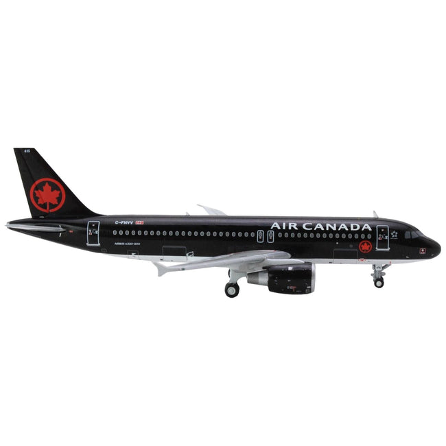 Airbus A320 Commercial Aircraft "Air Canada" (C-FNVV) Black 1/400 Diecast Model Airplane by GeminiJets-GeminiJets-ModelCars.com