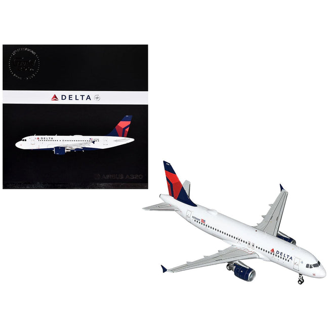 Airbus A320 Commercial Aircraft "Delta Air Lines" (N376NW) White with Red and Blue Tail "Gemini 200" Series 1/200 Diecast Model Airplane by GeminiJets-GeminiJets-ModelCars.com