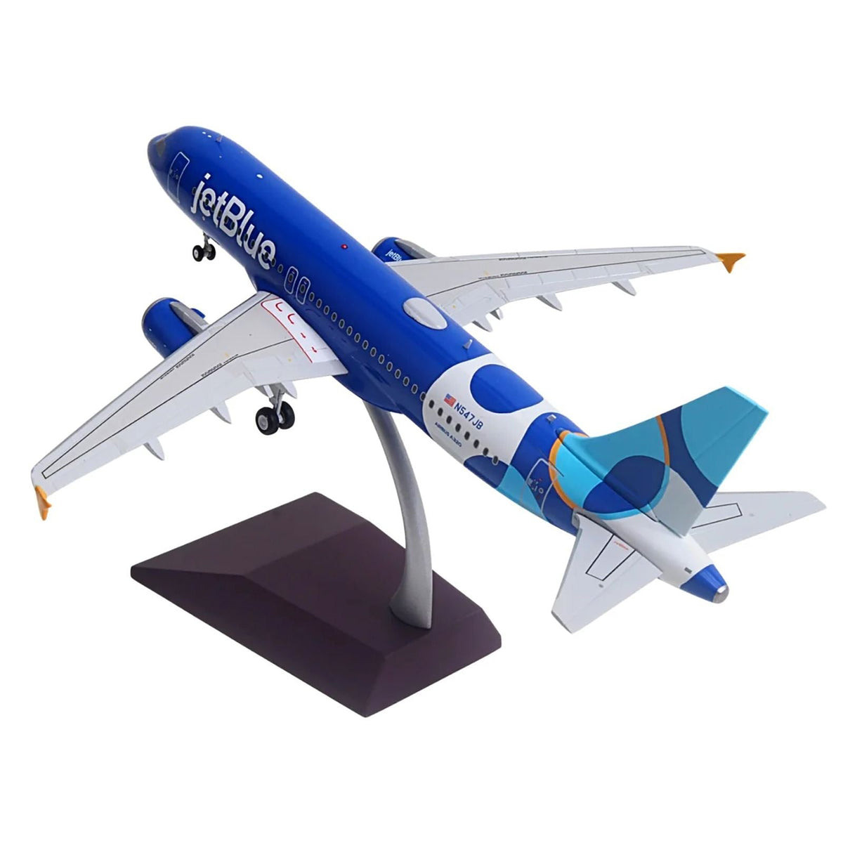 Airbus A320 Commercial Aircraft "JetBlue Airways - Forever Blue" (N547JB) Blue with Graphics "Gemini 200" Series 1/200 Diecast Model Airplane by GeminiJets-GeminiJets-ModelCars.com
