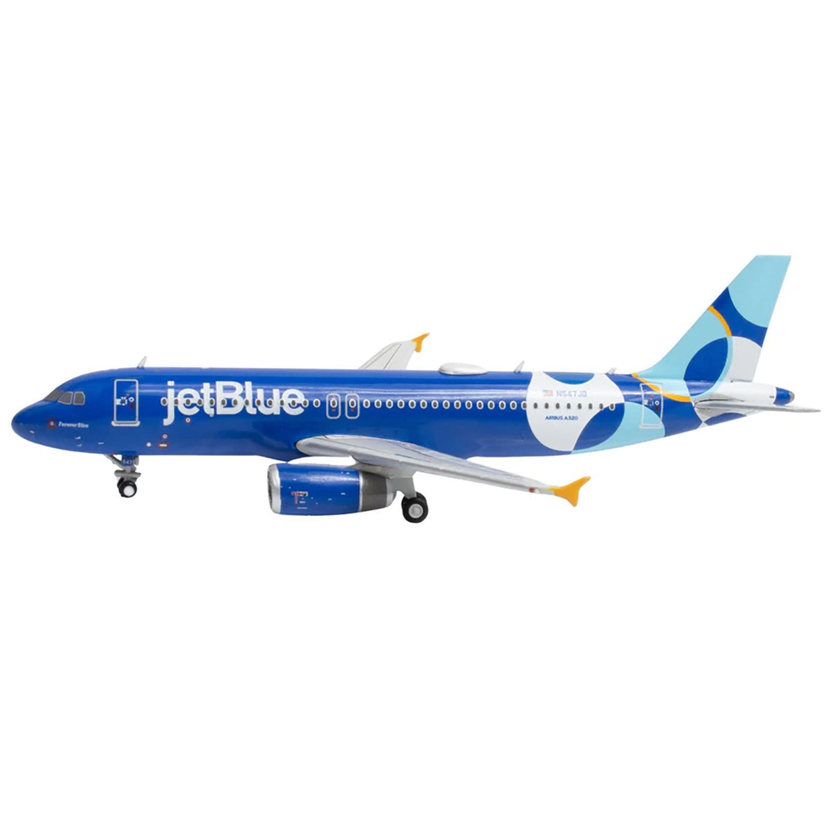 Airbus A320 Commercial Aircraft "JetBlue Airways" (N547JB) Blue with Graphics 1/400 Diecast Model Airplane by GeminiJets-GeminiJets-ModelCars.com