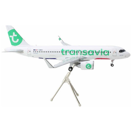 Airbus A320neo Commercial Aircraft "Transavia Airlines" (F-GNEO) White with Green Tail "Gemini 200" Series 1/200 Diecast Model Airplane by GeminiJets-GeminiJets-ModelCars.com