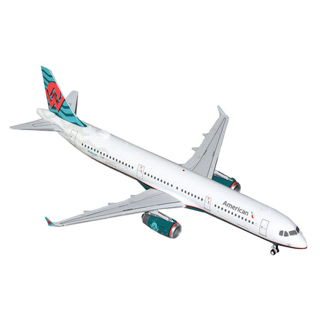 Airbus A321 Commercial Aircraft "American Airlines - America West Heritage Livery" (N580UW) White with Tail Graphics "Gemini 200" Series 1/200 Diecast Model Airplane by GeminiJets-GeminiJets-ModelCars.com