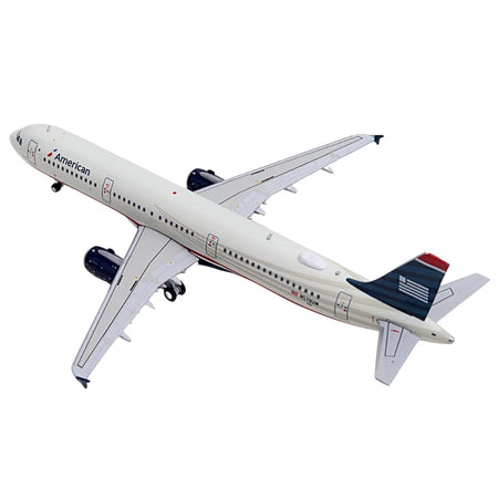 Airbus A321 Commercial Aircraft "American Airlines - US Airways Heritage Jet" (N578UW) White with Blue Tail 1/400 Diecast Model Airplane by GeminiJets-GeminiJets-ModelCars.com