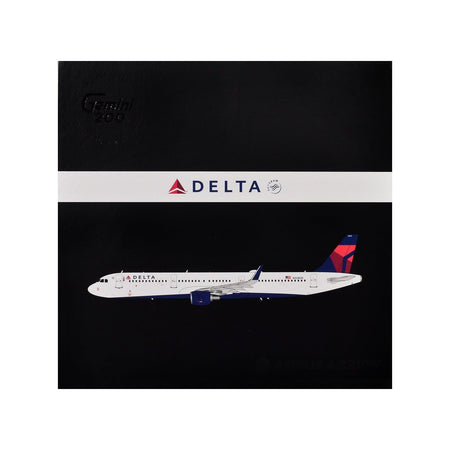 Airbus A321 Commercial Aircraft "Delta Air Lines" (N328DN) White with Blue and Red Tail "Gemini 200" Series 1/200 Diecast Model Airplane by GeminiJets-GeminiJets-ModelCars.com