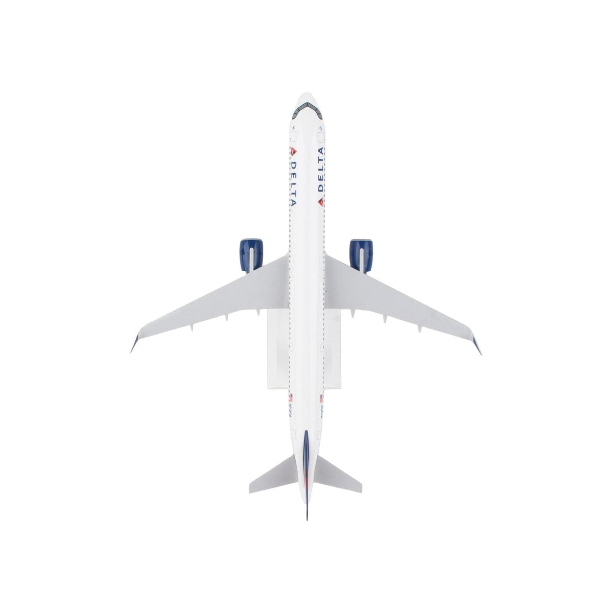 Airbus A321neo Commercial Aircraft "Delta Air Lines" (N501DA) White with Red and Blue Tail (Snap - Fit) 1/150 Plastic Model by Skymarks - Skymarks - ModelCars.com