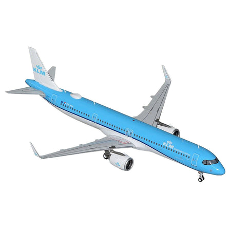 Airbus A321neo Commercial Aircraft "KLM Royal Dutch Airlines" (PH-AXA) Blue and White "Gemini 200" Series 1/200 Diecast Model Airplane by GeminiJets-GeminiJets-ModelCars.com