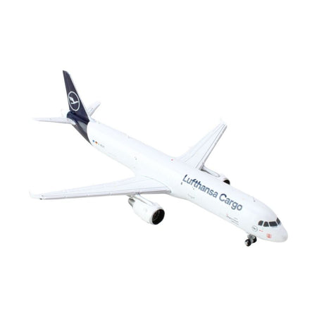 Airbus A321P2F Commercial Aircraft "Lufthansa Cargo" (D-AEUC) White with Blue Tail 1/400 Diecast Model Airplane by GeminiJets-GeminiJets-ModelCars.com