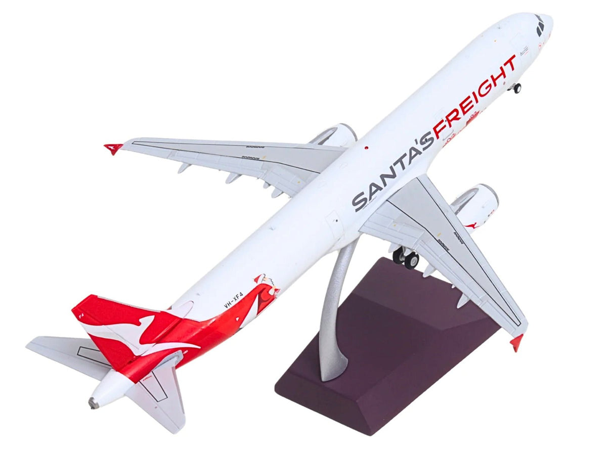 Airbus A321P2F Commercial Aircraft "Qantas Freight - Santa’s Freight" (VH-XF4) White with Graphics and Red Tail "Gemini 200" Series 1/200 Diecast Model by GeminiJets-GeminiJets-ModelCars.com