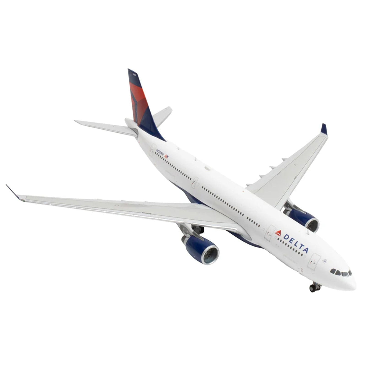 Airbus A330-200 Commercial Aircraft "Delta Air Lines" (N852NW) White with Red and Blue Tail 1/400 Diecast Model Airplane by GeminiJets-GeminiJets-ModelCars.com