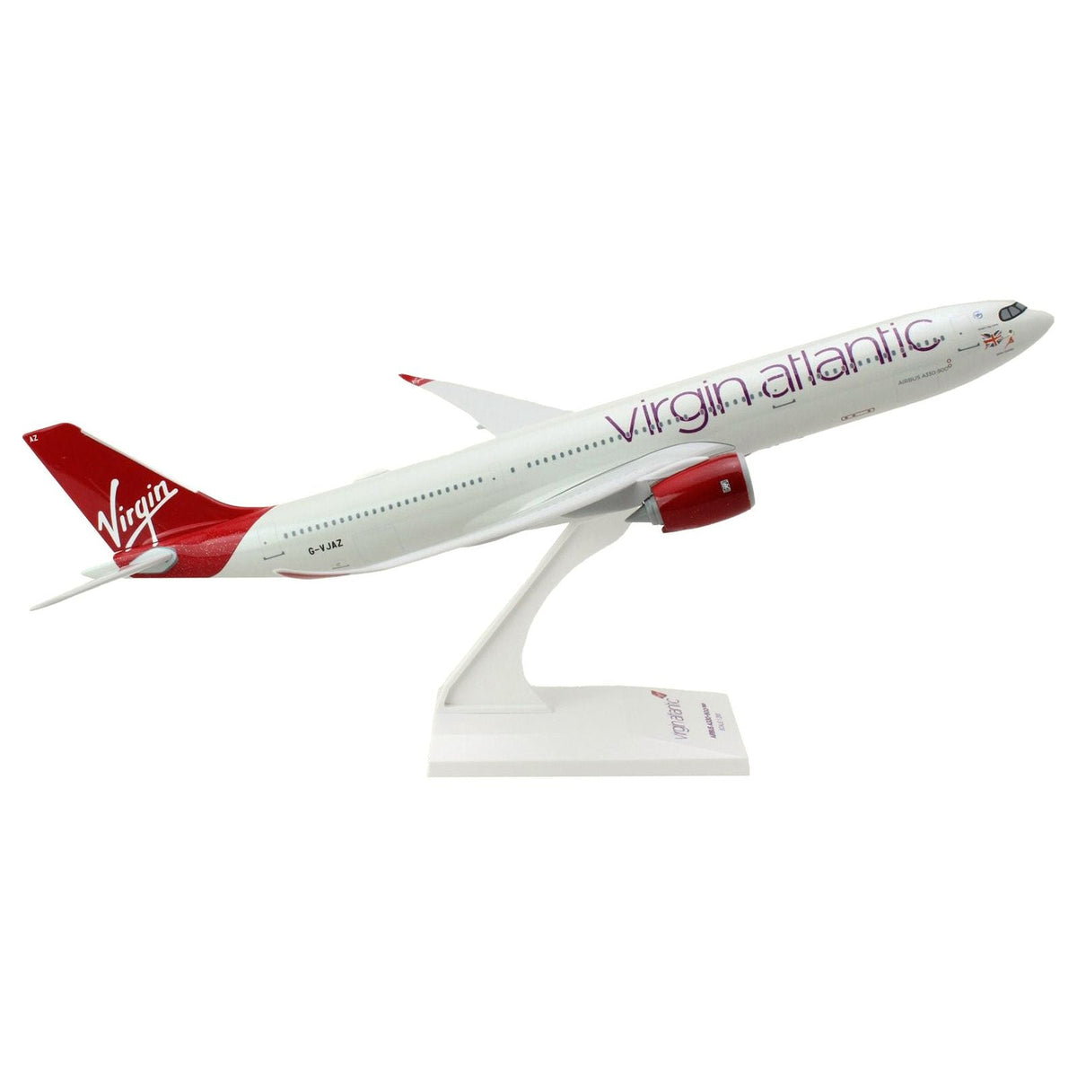 Airbus A330 - 900 Commercial Aircraft "Virgin Atlantic" (G - VJAZ) Gray with Red Tail (Snap - Fit) 1/200 Plastic Model by Skymarks - Skymarks - ModelCars.com