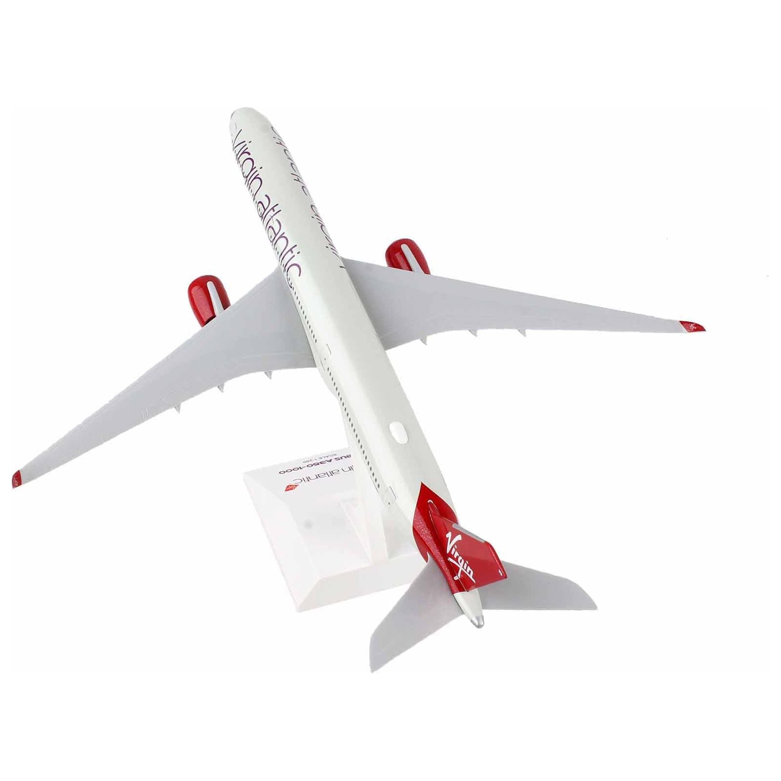 Airbus A350 - 1000 Commercial Aircraft "Virgin Atlantic Airways" (G - VXWB) Gray with Red Tail (Snap - Fit) 1/200 Plastic Model by Skymarks - Skymarks - ModelCars.com