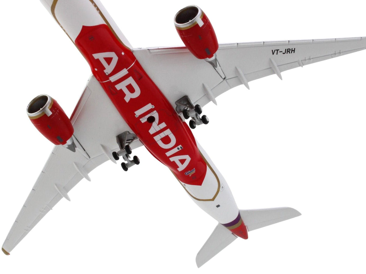 Airbus A350-900 Commercial Aircraft "Air India" (VT-JRH) White with Tail Graphics 1/400 Diecast Model Airplane by GeminiJets-GeminiJets-ModelCars.com