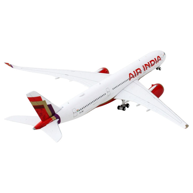 Airbus A350-900 Commercial Aircraft "Air India" (VT-JRH) White with Tail Graphics 1/400 Diecast Model Airplane by GeminiJets-GeminiJets-ModelCars.com