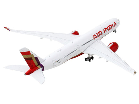 Airbus A350-900 Commercial Aircraft "Air India" (VT-JRH) White with Tail Graphics 1/400 Diecast Model Airplane by GeminiJets-GeminiJets-ModelCars.com
