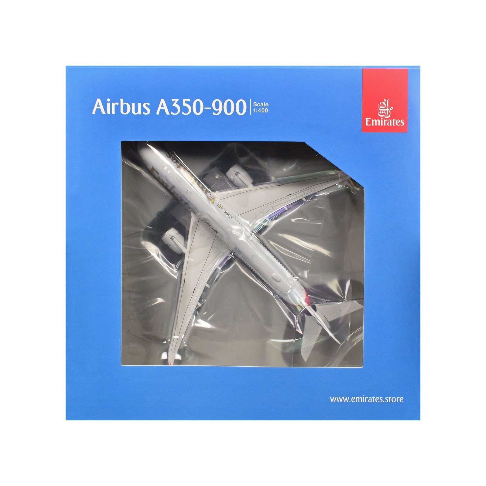 Airbus A350 - 900 Commercial Aircraft "Emirates Airlines" (A6 - EXB) White with Tail Graphics 1/400 Diecast Model Airplane by GeminiJets - GeminiJets - ModelCars.com