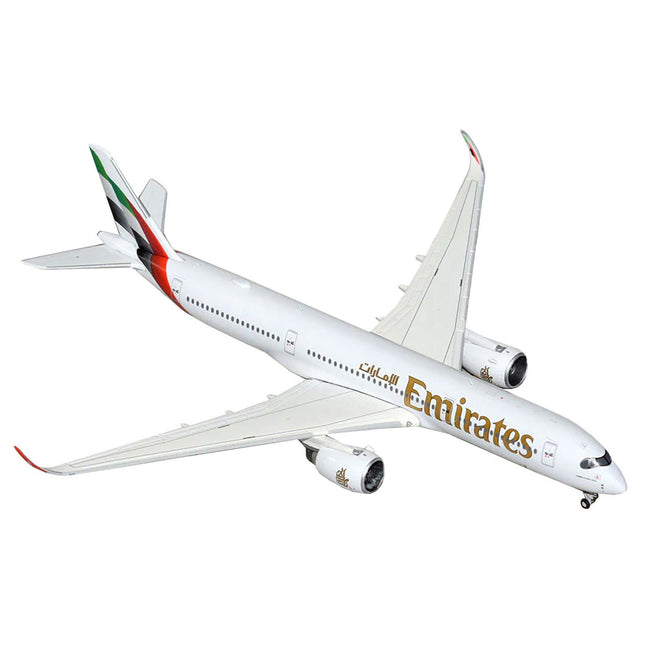 Airbus A350 - 900 Commercial Aircraft "Emirates Airlines" (A6 - EXB) White with Tail Graphics 1/400 Diecast Model Airplane by GeminiJets - GeminiJets - ModelCars.com