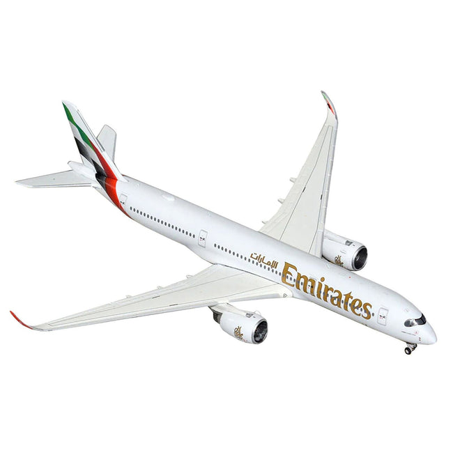 Airbus A350-900 Commercial Aircraft "Emirates Airlines" (A6-EXB) White with Tail Graphics 1/400 Diecast Model Airplane by GeminiJets-GeminiJets-ModelCars.com