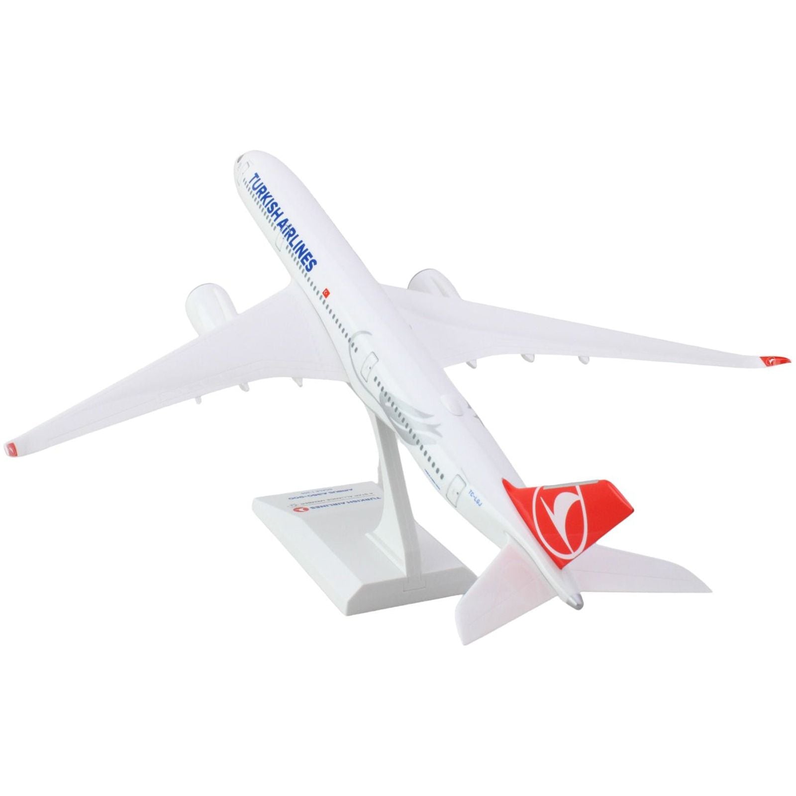 Airbus A350 - 900 Commercial Aircraft "Turkish Airlines" (TC - LGJ) White with Red Tail (Snap - Fit) 1/200 Plastic Model by Skymarks - Skymarks - ModelCars.com