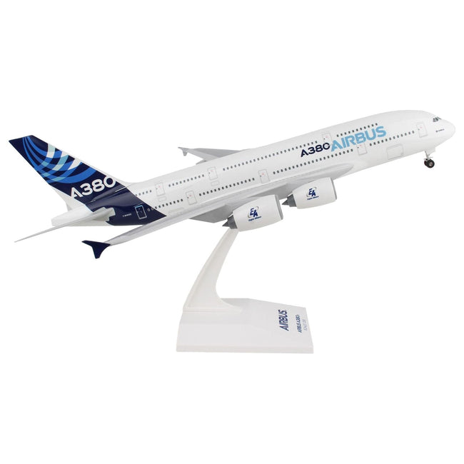 Airbus A380 - 800 Commercial Aircraft "Airbus" (F - WWDD) White with Dark Blue Tail (Snap - Fit) 1/200 Plastic Model by Skymarks - Skymarks - ModelCars.com