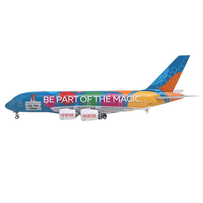 Airbus A380-800 Commercial Aircraft "Emirates Airlines - Destination Dubai" (A6-EES) Blue with Graphics 1/400 Diecast Model Airplane by GeminiJets-GeminiJets-ModelCars.com