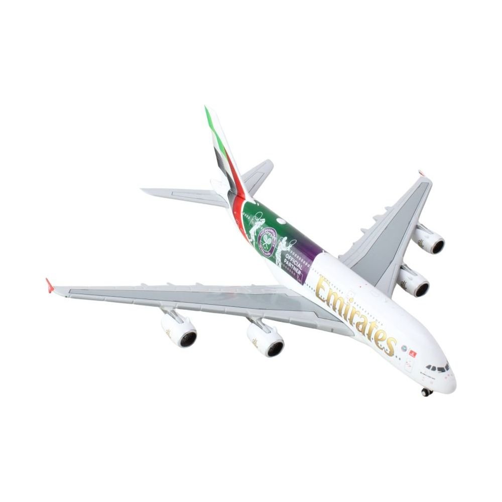 Airbus A380 - 800 Commercial Aircraft "Emirates Airlines - The Championships Wimbledon 2024" (A6 - EOE) White with Graphics 1/400 Diecast Model Airplane by GeminiJets - GeminiJets - ModelCars.com