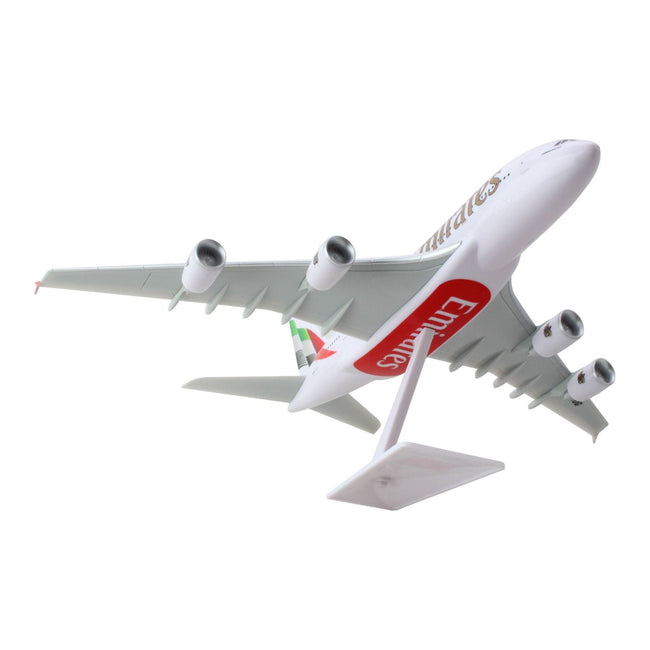 Airbus A380 - 800 Commercial Aircraft "Emirates Airlines" White with Striped Tail (Snap - Fit) 1/250 Plastic Model by Skymarks - Skymarks - ModelCars.com