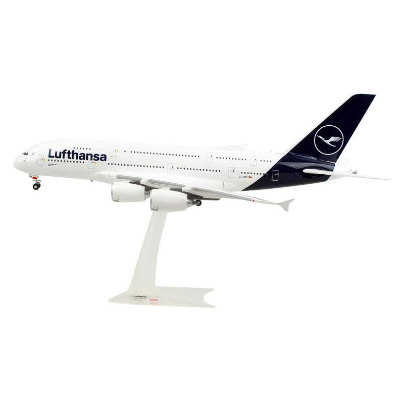 Airbus A380 Commercial Aircraft "Lufthansa" (D - AIMK) White with Dark Blue Tail 1/200 Plastic Model Airplane by Herpa - Herpa - ModelCars.com