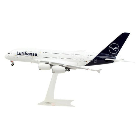 Airbus A380 Commercial Aircraft "Lufthansa" (D-AIMK) White with Dark Blue Tail 1/200 Plastic Model Airplane by Herpa-Herpa-ModelCars.com