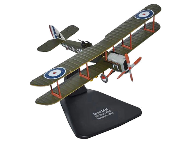 Airco DH4 Bomber Plane "202 Squadron RFC" (1918) "Oxford Aviation" Series 1/72 Diecast Model Airplane by Oxford Diecast-Oxford Diecast-ModelCars.com