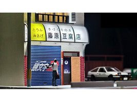Akina Tofu Shop Diorama Set "American Diorama X G-Fans" Series for 1/64 Scale Models by American Diorama-American Diorama-ModelCars.com