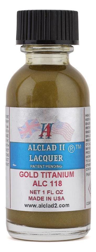 Alclad II ALC-118 Gold Titanium Lacquer Paint 1oz