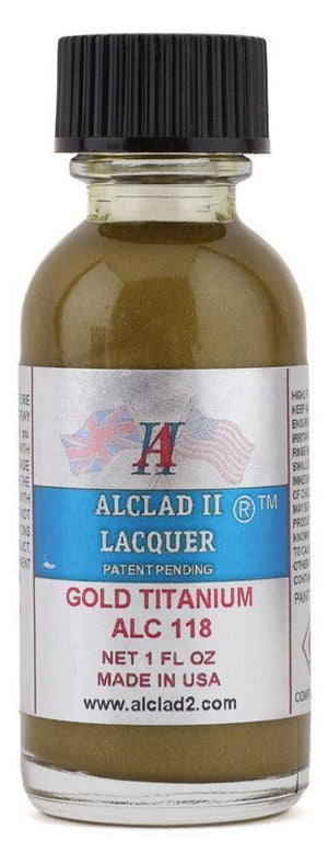 Alclad II ALC-118 Gold Titanium Lacquer Paint 1oz