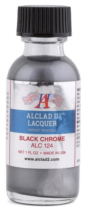 Alclad II ALC-124 Black Chrome Lacquer Paint 1oz
