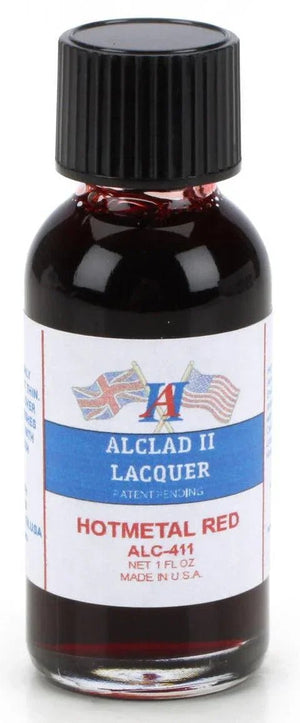 Alclad II ALC-411 Hot Metal Red Lacquer Paint 1oz