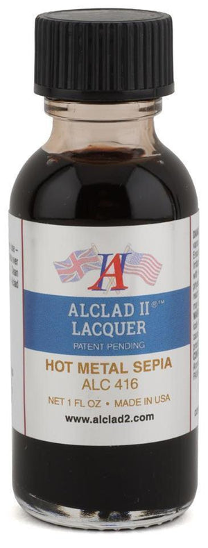 Alclad II ALC-416 Hot Metal Sepia Lacquer Paint 1oz