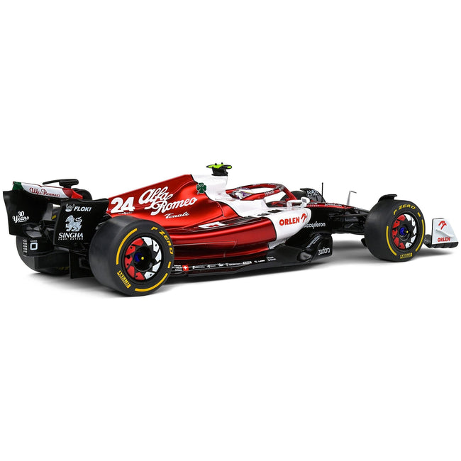 Alfa Romeo C42 24 Zhou Guanyu Formula One F1 "Canada GP" (2022) "Competition" Series 1/18 Diecast Model Car by Solido - Solido - ModelCars.com