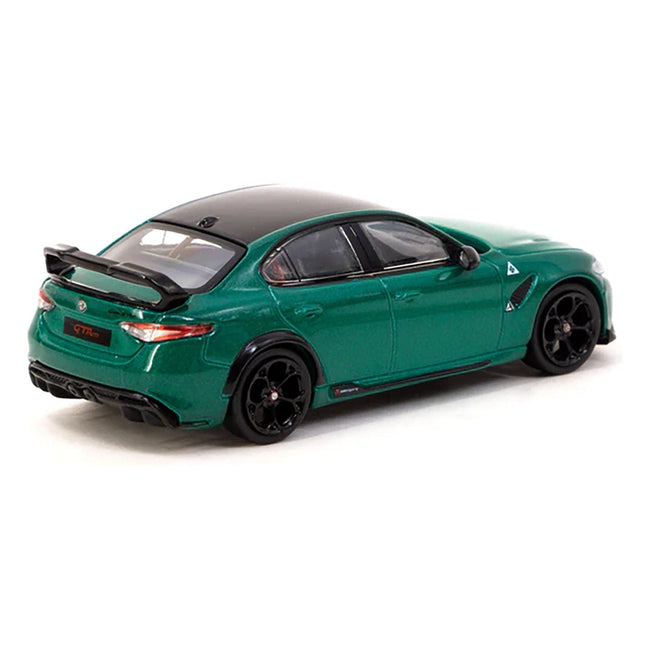 Alfa Romeo Giulia GTAm Green Metallic with Black Top "Global64" Series 1/64 Diecast Model by Tarmac Works - Tarmac Works - ModelCars.com
