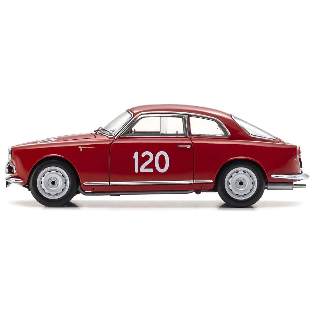 Alfa Romeo Giulietta SV 120 Giorgio Becucci - Pasquale Cazzato "Mille Miglia" (1956) 1/18 Diecast Model Car by Kyosho-Kyosho-ModelCars.com