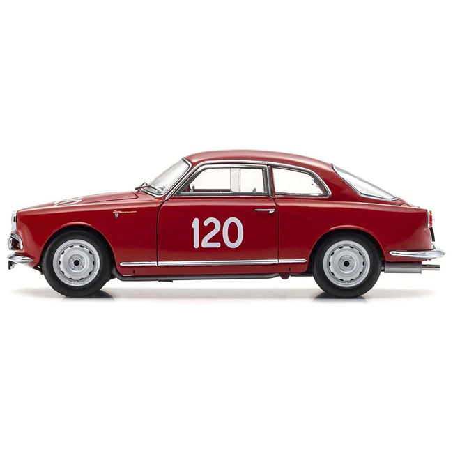 Alfa Romeo Giulietta SV 120 Giorgio Becucci - Pasquale Cazzato "Mille Miglia" (1956) 1/18 Diecast Model Car by Kyosho-Kyosho-ModelCars.com