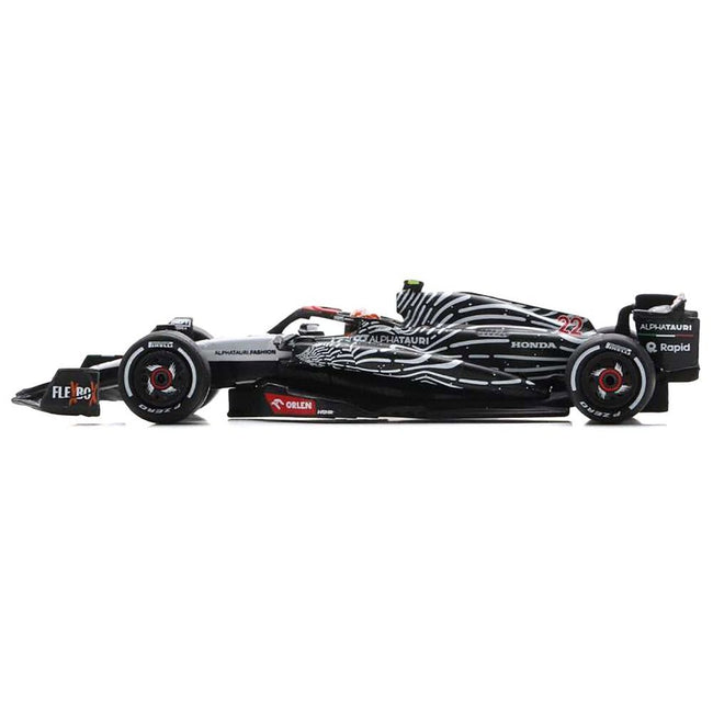 AlphaTauri AT04 22 Yuki Tsunoda Formula One F1 "Las Vegas GP" (2023) 1/64 Diecast Model Car by Spark - Spark - ModelCars.com