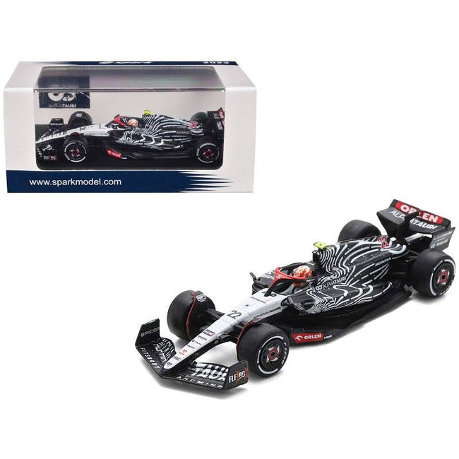 AlphaTauri AT04 22 Yuki Tsunoda Formula One F1 "Las Vegas GP" (2023) 1/64 Diecast Model Car by Spark - Spark - ModelCars.com