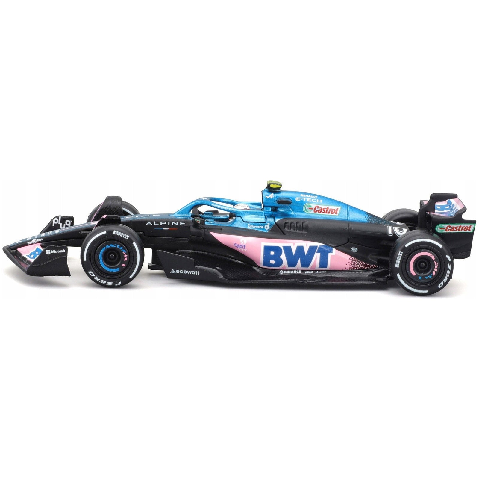 Alpine A523 10 Pierre Gasly "BWT" "Formula One F1 World Championship" (2023) with Driver in Car 1/43 Diecast Model Car by Bburago - Bburago - ModelCars.com