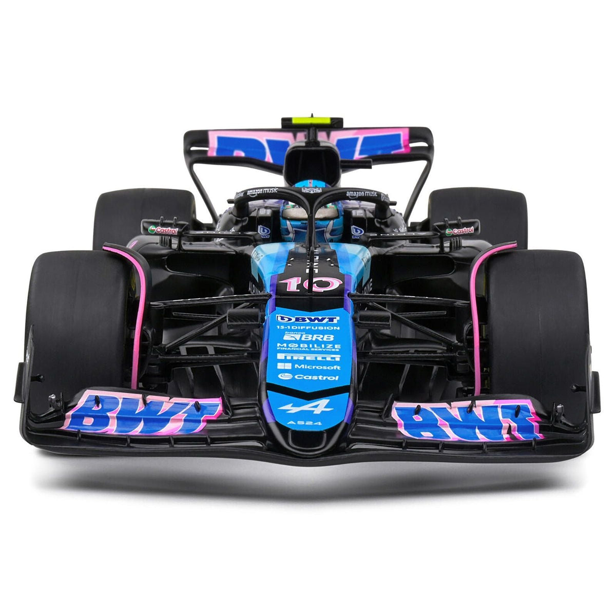 Alpine A524 #10 Pierre Gasly "BWT" Formula One F1 Monaco GP (2024) "Competition" Series 1/18 Diecast Model Car by Solido-Solido-ModelCars.com