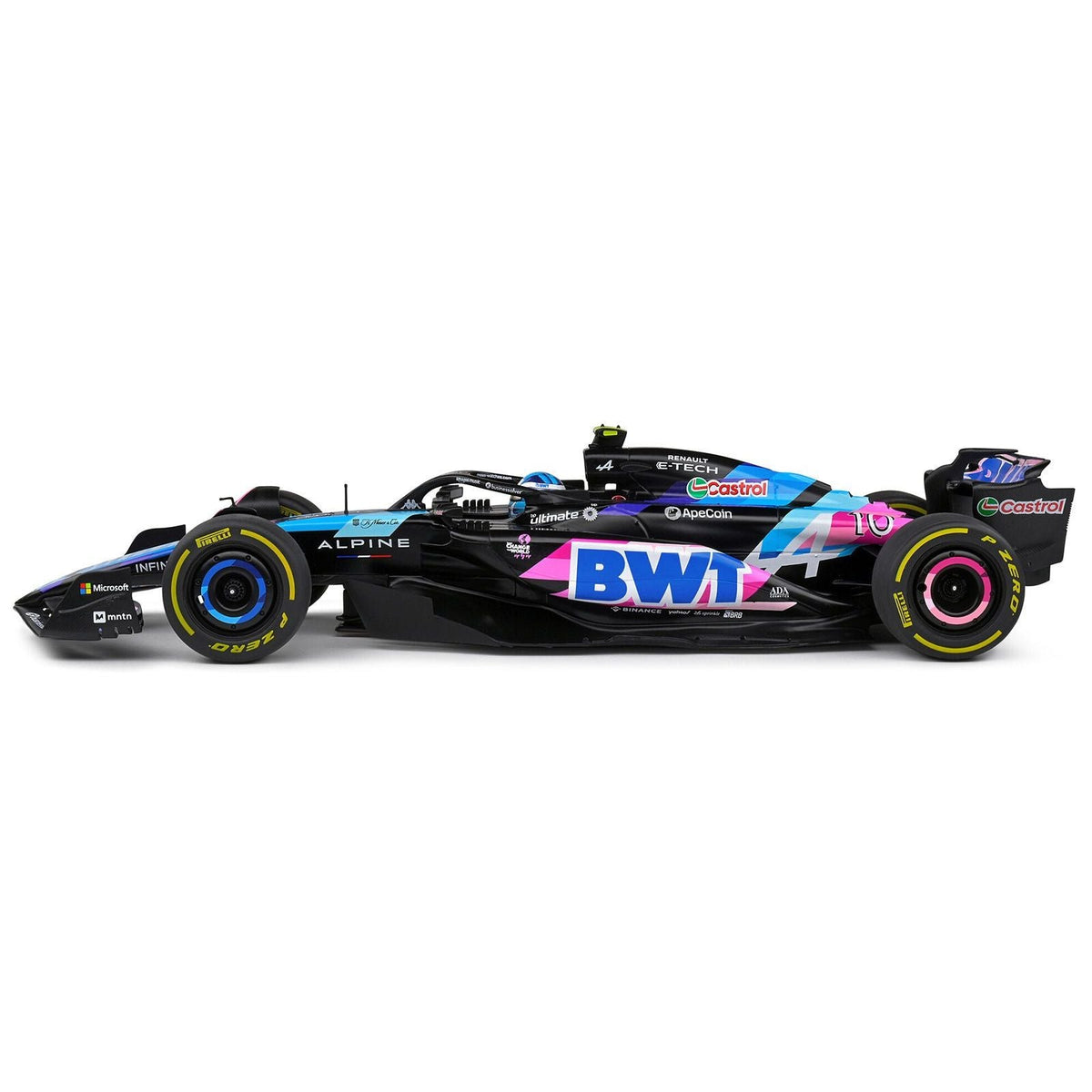 Alpine A524 #10 Pierre Gasly "BWT" Formula One F1 Monaco GP (2024) "Competition" Series 1/18 Diecast Model Car by Solido-Solido-ModelCars.com