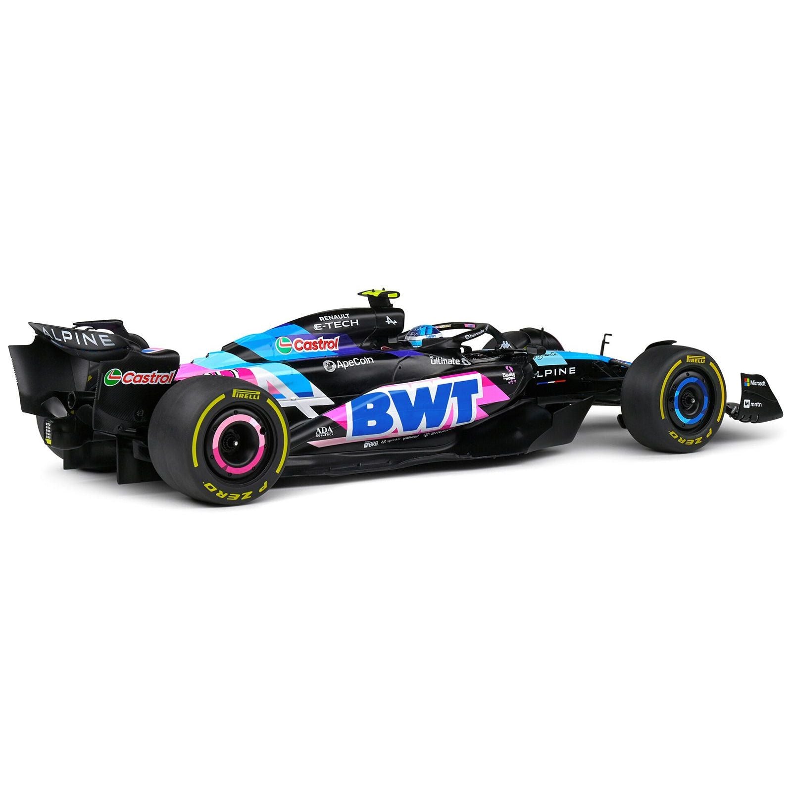 Alpine A524 10 Pierre Gasly "BWT" Formula One F1 Monaco GP (2024) "Competition" Series 1/18 Diecast Model Car by Solido - Solido - ModelCars.com