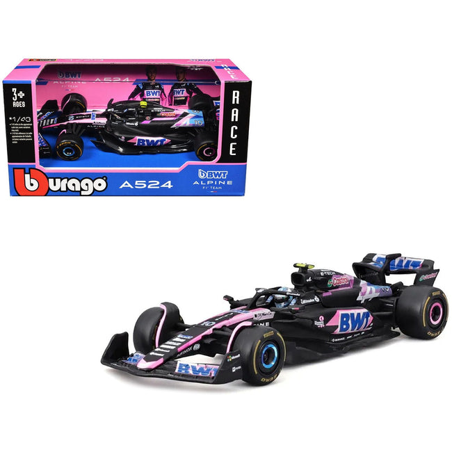 Alpine A524 #10 Pierre Gasly "BWT" "Formula One F1 World Championship" (2024) "Race" Series 1/43 Diecast Model Car by Bburago-Bburago-ModelCars.com